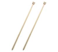 Abaodam 2pcs Manual Back Scratcher Long Handle Ergonomic Round Rod Brass Metal Itching Relief Massager for Men Women Portable Chinese Vintage Design