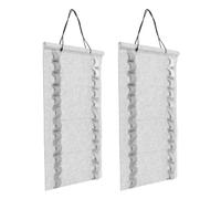 Abaodam 2pcs Martial Arts Belt Rack Felt Karate Taekwondo Belt Display Organizer Wall-mounted Stand for Learners Instructors Space-saving Holder