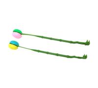 Abaodam 2pcs Massage Hammer Back Scratch Tool Ergonomic Plastic Long Handle Back Itching Relief Assistant for Adults Massage Tickle Scratch Stick