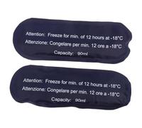 Abaodam 2PCS Medical-Grade Small Ice Packs for Travel Cooler Bags Reusable Insulated Gel Packs for Medication Headache Relief Safe Cold for Insulin and Medical Supplies