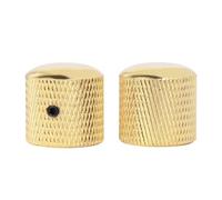 Abaodam 2pcs Metal Bass Rotary Volume Control Knobs Screws Replacement Tone Control Knobs for Electric Guitar and Bass Accessories