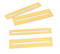 Abaodam 2Pcs Metal Fingerboard Fret Protectors for Guitar and Mandolin Luthier Tool for Fret Removal and Fretboard Protection Golden Sturdy Guards