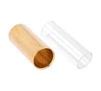 Abaodam 2pcs Metal Guitar Slide Acoustic Electric Slide Guitar Finger Guards Instrument Accessories for Guitarists