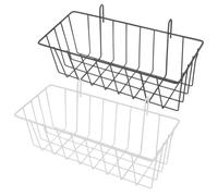 Abaodam 2pcs Metal Rabbit Hay Feeder Rack Hanging Bunny Feeders with Smooth Surface Suspended Holder for Small Animals Cage Accessories Black Silver