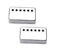 Abaodam 2pcs Metal Semi-open Dual Coil Pickup Covers Finish Lightweight and for Electric Guitar Accessories