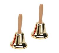 Abaodam 2pcs Metal Service Bell Fashionable Reception Hand Bell Wedding Decoration Decoration Hand