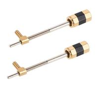 Abaodam 2pcs Metal Violin Bow Frog Screw Repairing Accessory for Violin Bow Fittings Musical Instrument Parts
