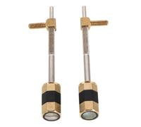 Abaodam 2pcs Metal Violin Bow Frog Screws Replacement Accessories for String Instruments Violinists Repair Parts Bow Frog Attachment for Practice and Performance