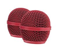 Abaodam 2pcs Microphone Ball Head Mesh Grill Microphone Grille Head Mic Grill Replacement for Metal Mesh Cover