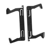 Abaodam 2pcs Microwave Oven Door Latch Replacement Hooks Heat Resistant Plastic Practical Oven Supplies for Household Microwave Door Repair