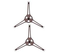 Abaodam 2pcs Microwave Turntable Roller Base with Three Small Wheels Plastic Support Holder for Microwave Glass Tray High Performance Repair Oven Parts Random Color