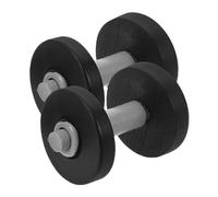 Abaodam 2pcs Mini Barbell Dumbbell Models for Dollhouse Miniature Gym Decor Micro Landscape Accessories Compact Portable Sports Equipment for Bedroom Living Kitchen Displays