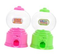 Abaodam 2Pcs Mini Candy Dispenser Machine Small Vending for Birthday Party Favors and Creative Playtime Includes and Colors Fun Treats Container for Candy