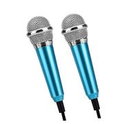 Abaodam 2pcs Mini Microphone for k Song Microphone and Karaoke Mobile k Singing Bar Headphone for Recording Portable Cell Phone Random Style