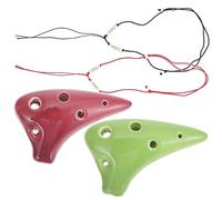 Abaodam 2pcs Mini Ocarina Necklace Portable Musical Instrument for Beginners for Music