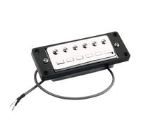 Abaodam 2pcs Mini Pickups Electric Guitar Frame Double Coil Replacement Parts for Bridge and Neck and Pole Spacing Compatible Various Electric Guitar Models