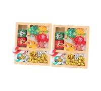 Abaodam 2pcs Miniature Candy Ornaments for Dollhouse Christmas Decoration Lightweight Portable Sweet Model Accessories to Enhance Festive Charm and Versatile Scene Arrangement