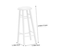 Abaodam 2PCS Miniature Dollhouse Bar Stool Vintage Style High Stools DIY Craft Furniture Accessories for Dollhouse Scenes Desktop Decor
