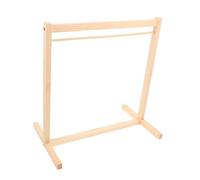 Abaodam 2pcs Miniature Wooden Doll Clothes Hangers Organizing Rack for Dollhouse Accessories for Displaying Stuffed Animal Outfits and Elegant Storage