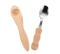 Abaodam 2pcs Montessori Wooden Spoon Percussion Professional Rhythm Instruments with Smooth Handles for Music Education Party Folk Music Portable Percussion