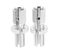 Abaodam 2pcs Motorcycle Brake Cable Adjuster Screws Aluminum Alloy 0.4' Thread Throttle and Clutch Lever Adjustment Bolts for Motorbikes and Mountain Bikes Brake System Maintenance