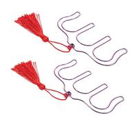 Abaodam 2pcs Music Book Clip Tassel Page Holders for Sheet Music Compact and Practical Book Clamps for Piano and Guitar Scores