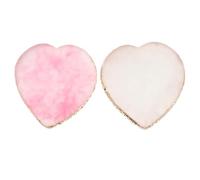 Abaodam 2pcs Nail Art Palette Color Mixing Tray for Pigments and Foundation, Resin and Agate Material, Suitable for Home and Beauty Salon Use, for Nail Art Lovers and Professional Manicure