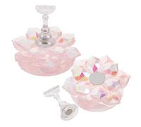 Abaodam 2pcs Nail Practice Stand Nail Holder for Art Plastic Cherry Blossom Chess Piece Shape Convenient and Practical Elegant Design for Beginners and Art Enthusiasts at Home and Salons