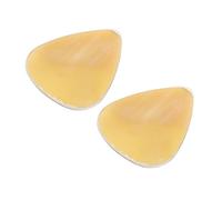 Abaodam 2pcs Natural Ox Horn Guitar Picks of Plectrums Lightweight and Comfortable for Acoustic Guitar Playing