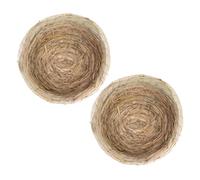 Abaodam 2Pcs Natural Pigeon Nest for Bird Breeding Houses Dirt Resistant Egg Nests with Hanging Design Shelter for Pigeons Protecting From Weather and Predators Rustic Style Bird Supplies