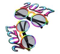 Abaodam 2pcs New Year Number Glasses with Compact and Portable Design, Crystal Lenses for Holiday Celebration and Graduation Party Photo Booth Props