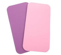 Abaodam 2pcs Non-slip Yoga Supporting Knee and Elbow Cushion Pads for Fitness Exercise, Comfortable Thick Yoga Mats for Sitting, Kneeling, and Pilates in Deep Purple and Princess Pink