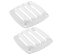 Abaodam 2pcs Nylon Flush Mount Louvered Vent Cover for Boat and Rv, 3.27 Inch Marine Air Grille for Storage Compartments and Rv Restroom Ceilings, Quick Steam Extraction and Fog Reduction