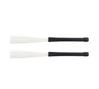 Abaodam 2pcs Nylon Wire Drum Brushes for Jazz Drums Comfortable Grip Percussion Sticks for Acoustic Performance for Musicians