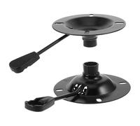 Abaodam 2pcs Office Chair Swivel Plate 2mm Thick 10x10cm Metal Base Plate Replacement for Gaming and Executive Chairs Office Furniture Hardware