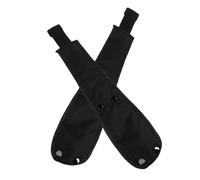 Abaodam 2pcs Oxford Cloth Baby Stroller Strap Pads Easy Cleaning Enhanced Security Black Infant Safety Accessories for Travel and Outdoor Adventures