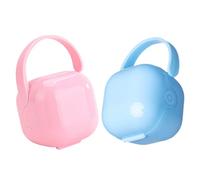 Abaodam 2pcs Pacifier Storage Box Travel Seat Soother Case Holder for Bibs Pacifier Box