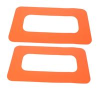 Abaodam 2pcs Paddle Board Fin Patches Fin Slot Repair Kit for Enhanced Stability Control Compatible with Various Sup Models Orange Surfboard Accessories