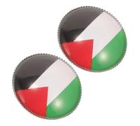 Abaodam 2pcs Palestine Flag Lapel Pin Brooch for Men Suit Clothes Badge Stylish Metal Pin Accessory for Confident Fashion Statement
