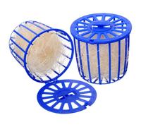 Abaodam 2Pcs Parakeet Nesting Box Jute Rope Hanging Bird Nest Bed for Cage Pigeon Canary Breeding Nest Blue Set
