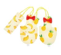 Abaodam 2pcs Parrot Diaper and Flight Suit Set, Reusable Nappy Banana Pineapple Print, Size S, Breathable Fabric for Outdoor Use and Preventing Messes Random Style