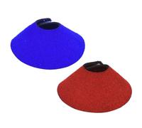 Abaodam 2pcs Parrot Neck Collar Protective Elizabethan Cone for Birds, Anti-biting Plumage Guard Pet Supply in Red and Blue