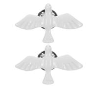 Abaodam 2pcs Peace Dove Pin Brooch Christian Symbol Catholic Accessory for Holy Communion and Baptism Ceremony Women’s Spiritual Jewelry