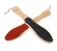 Abaodam 2pcs Pedicure Board Wooden Foot Scrubbing Board 7.5x3.2x0.5inch Portable Smooth Grinding Effect Black Foot Rubbing Tools for Personal Home Use