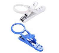 Abaodam 2PCS Pet Claw Clippers Rotatable Magnifying Glass, Hedgehog and Hamster Nail Cutter Set, Precise Paw Grooming Accessories for Small Pets