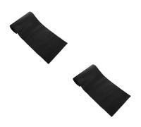 Abaodam 2pcs Piano Keyboard Cover and Dustproof Protector Cloth for Electric Digital Pianos Soft Pu Black for Home Use