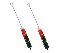 Abaodam 2pcs Piccolo Care Brush Musical Instrument Cleaning Kit Long Reusable Brush for Piccolo and Flute Soft Surface Saliva Cleaner Lightweight Maintenance Tool
