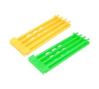 Abaodam 2PCS Pigeon Foot Ring Rack Holder for Racing Pigeon Accessories Stable Structure Foot Ring Storage Organizer for Homing Yellow and Green