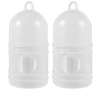 Abaodam 2Pcs Pigeon Water Dispenser Bird Drinker with Capacity Easy to Clean Water Feeder for Pigeons Parrots and Pets White