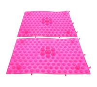 Abaodam 2Pcs Pink Large Foot Acupressure Mat Pressure Point Foot Massager Board for Stress Relief and Reflexology Therapy at Home or Office